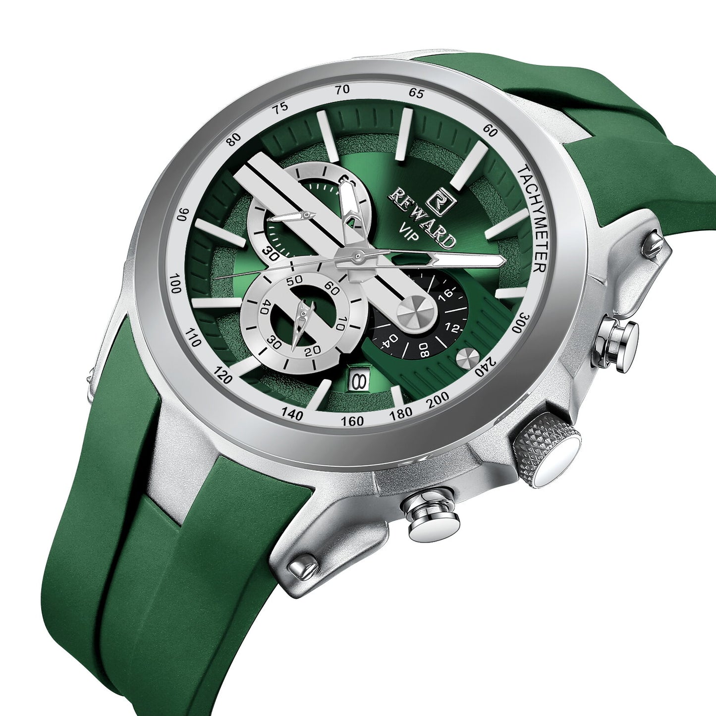 Reward VIP Chronograph Men’s Quartz Watch – Green Dial Edition