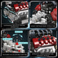 Mould King 10227 Mini V8 Engine With Transmission Building Blocks Set