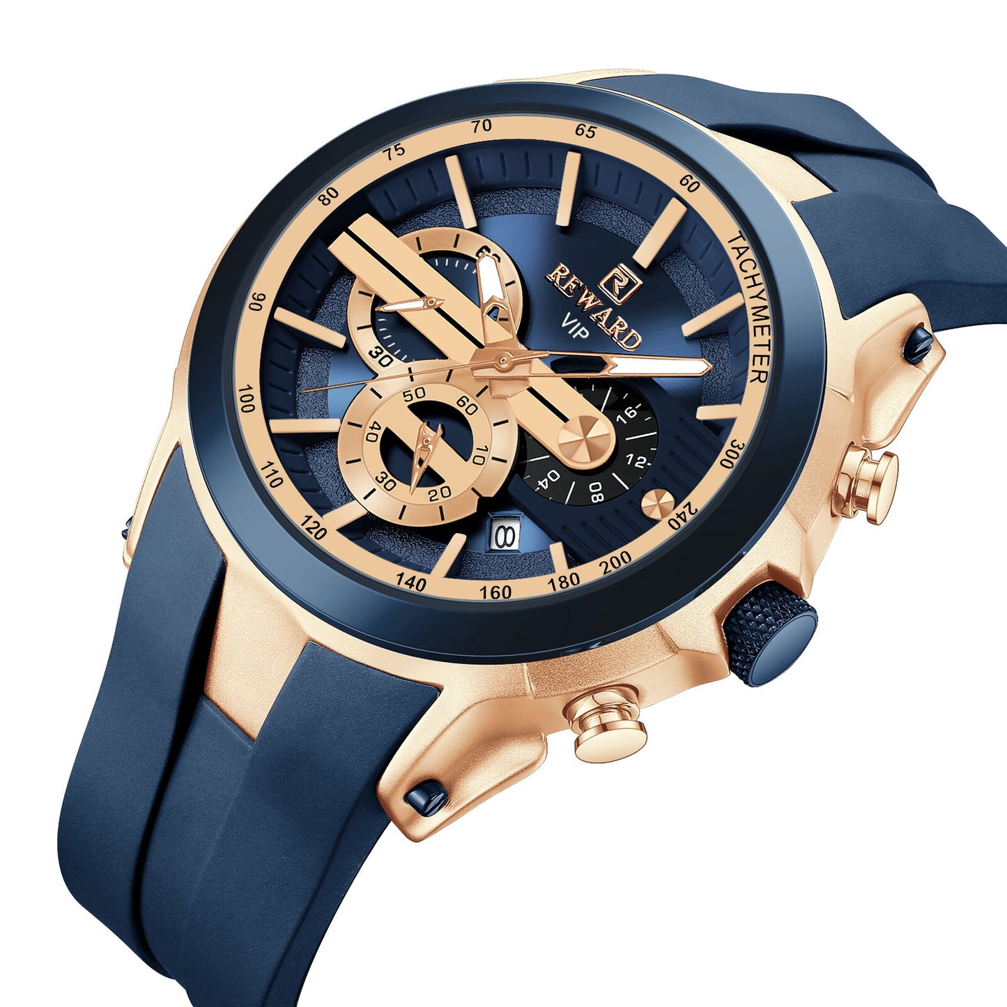 Reward VIP Chronograph Men’s Quartz Watch – Blue Dial Edition