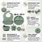 9Pcs Silicone Baby Feeding Set