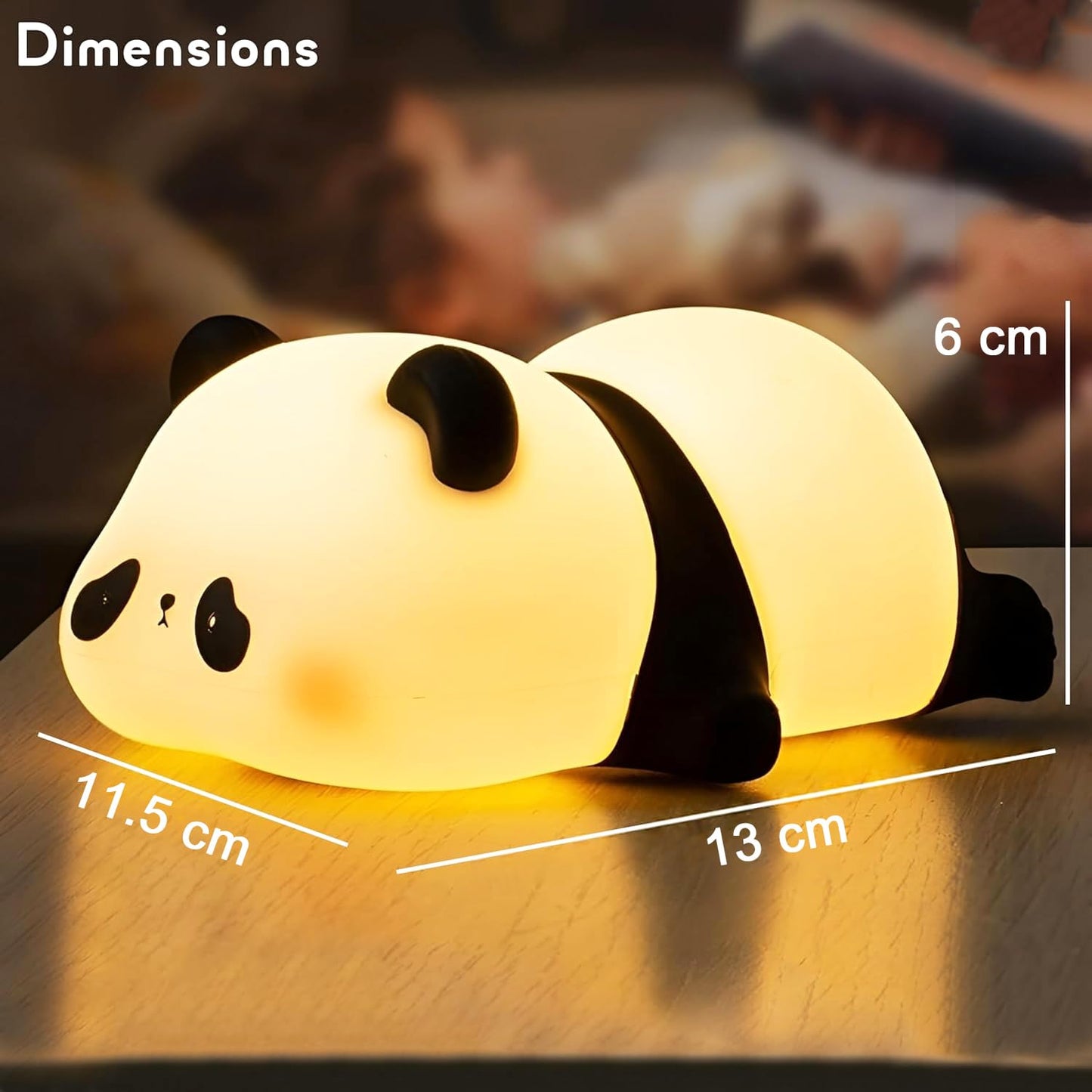 Cute Panda Silicone Night Lamp