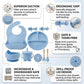 9Pcs Silicone Baby Feeding Set