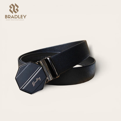 Men's Texture Leather Auto-Lock Belt