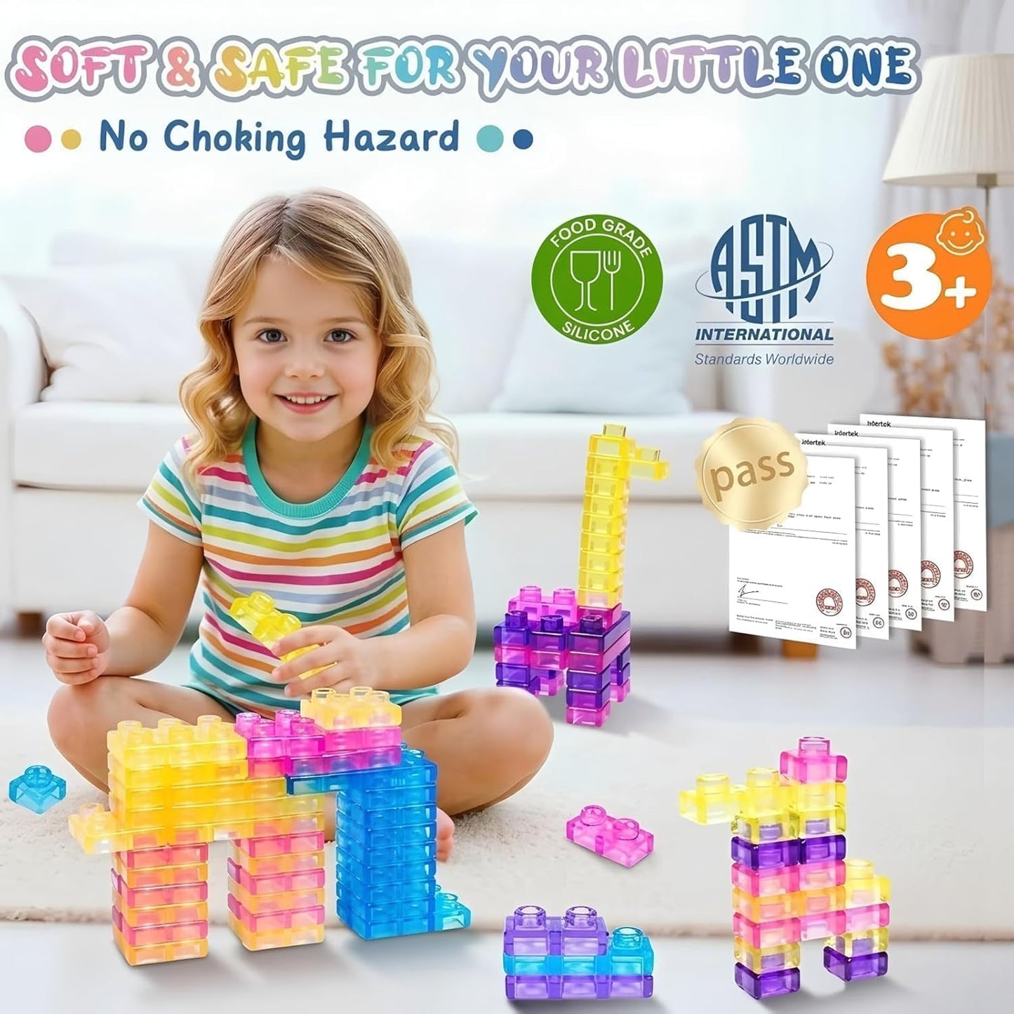 Gummy Soft Magic Building Blocks (24Pcs)