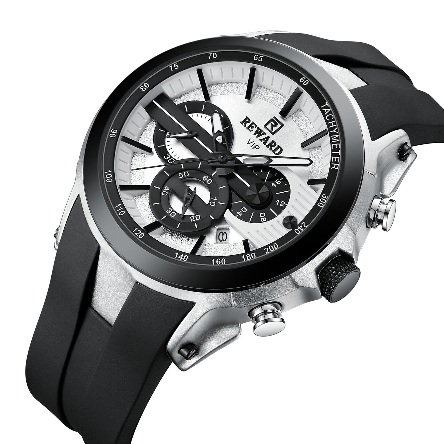 Reward VIP Chronograph Men’s Quartz Watch – White Dial Edition