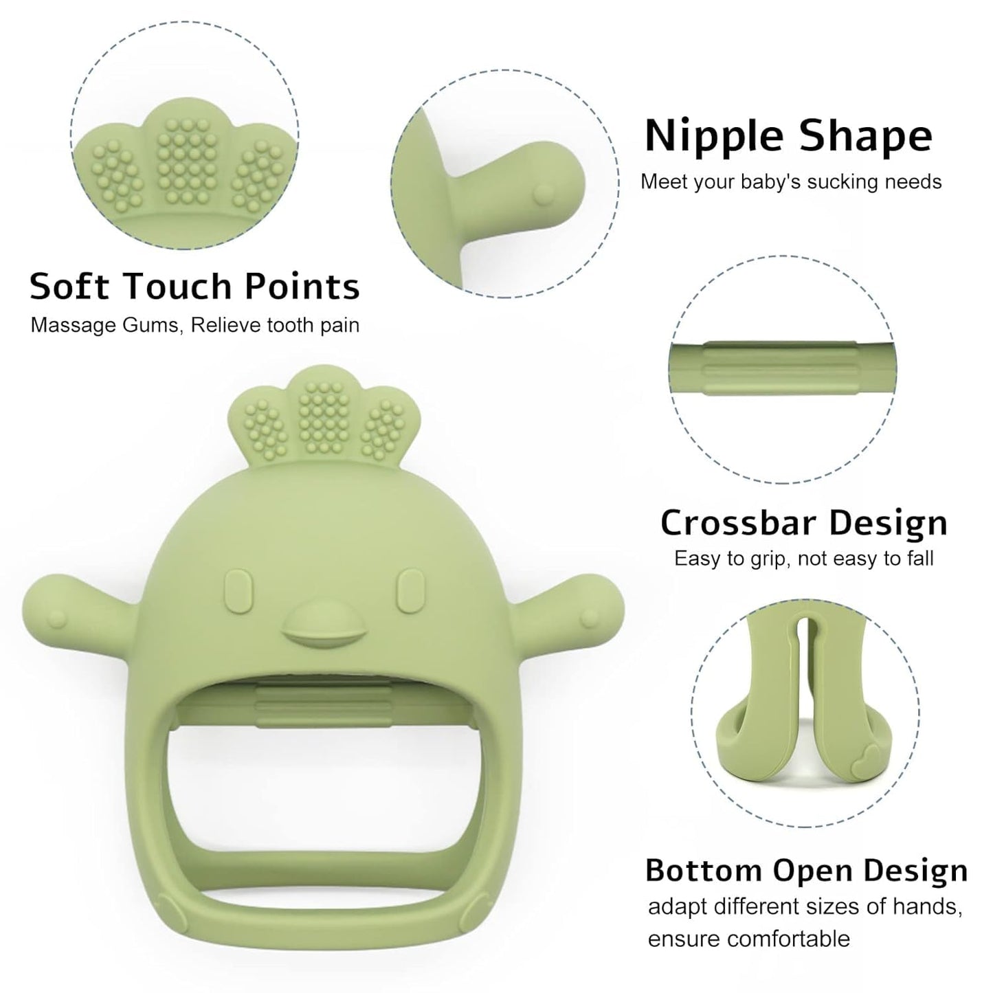 Baby Teether – BPA Free Silicone Chew Toy
