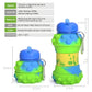 Green Dotted Folding Silicone Water Bottle