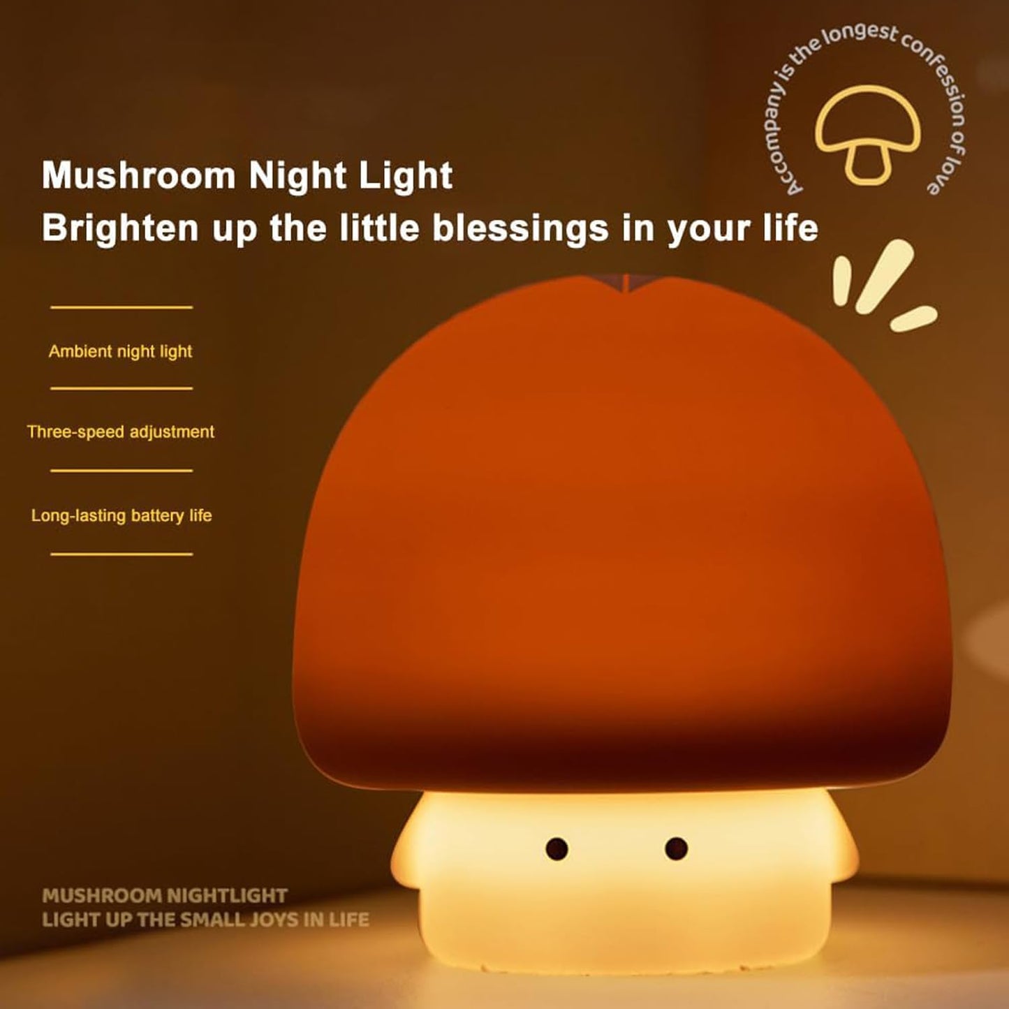 Mushroom Silicone Night Lamp