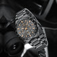 Men's Chronograph Quartz Watch – Gunmetal & Black Edition
