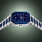 Reward Prime Men's Analog Quartz Watch – Silver & Blue
