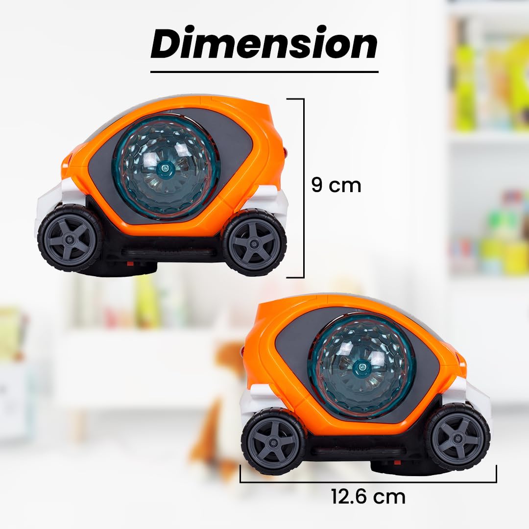 360° Stunt Car With Music & Lights – Bump & Go Toy