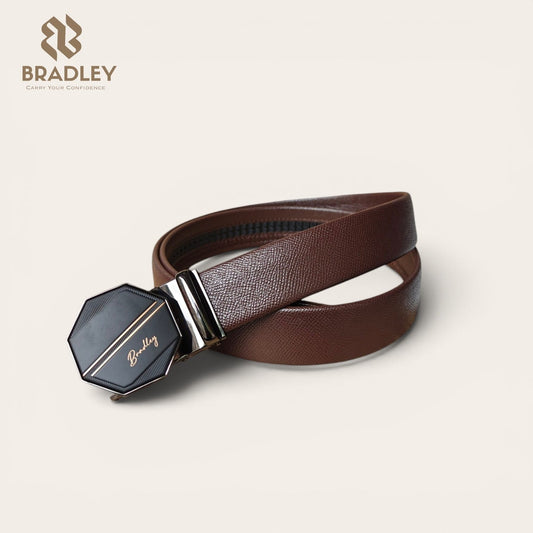 Men's Texture Leather Auto-Lock Belt
