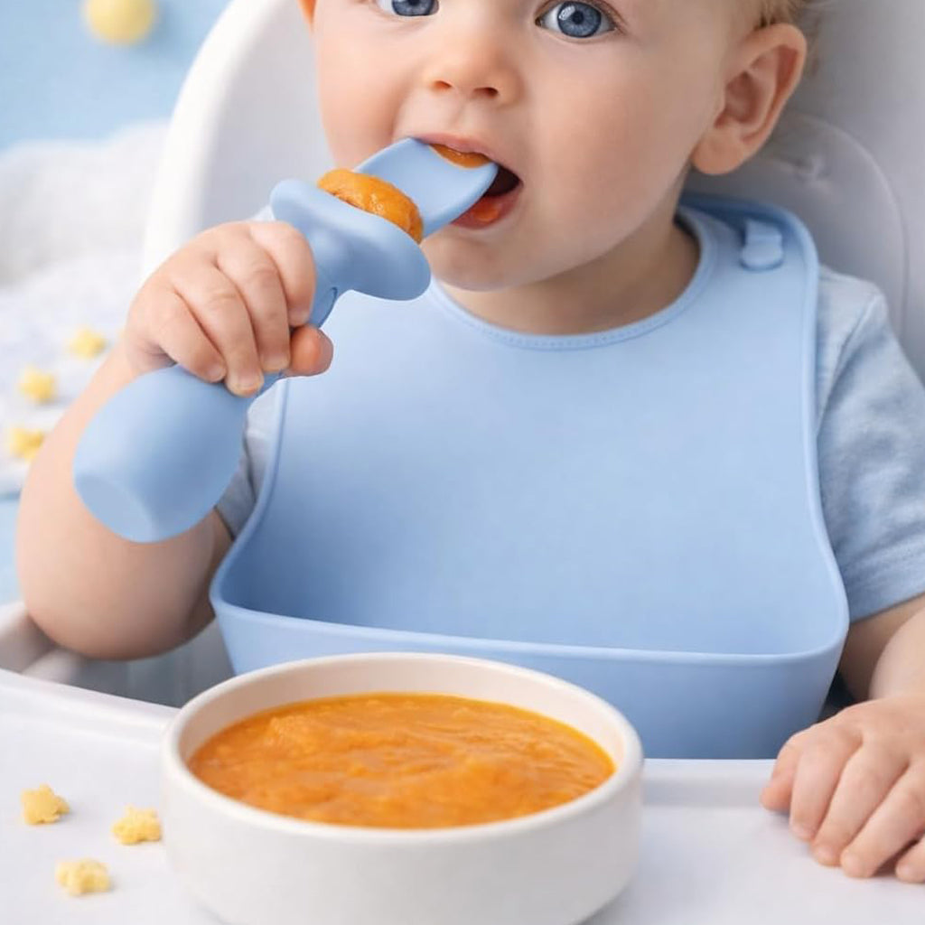 Baby Silicone Spoon & Fork Set