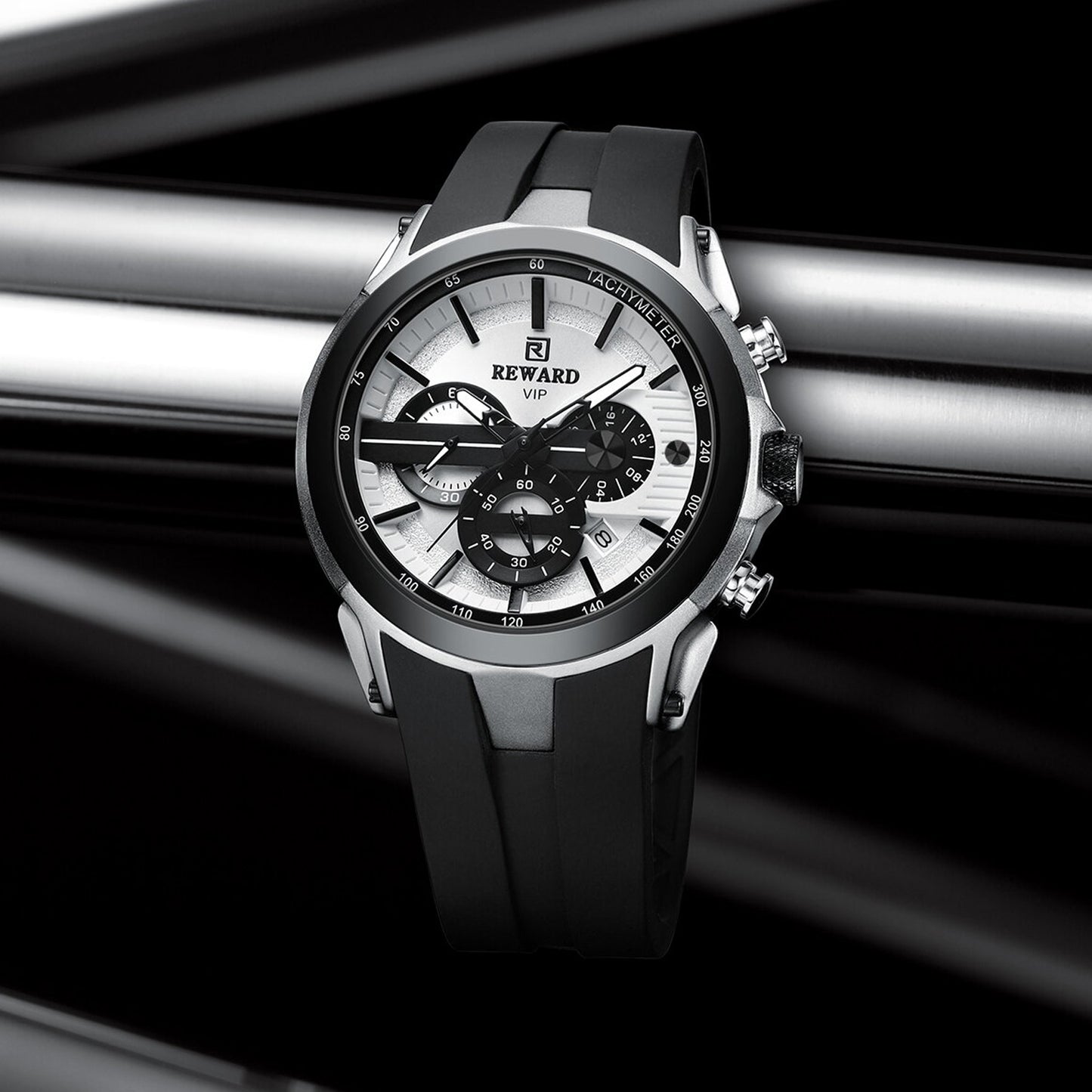 Reward VIP Chronograph Men’s Quartz Watch – White Dial Edition