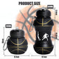 Basketball Design Foldable Silicone Water Bottle