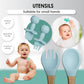 Silicone Baby Feeding Set 8 Pcs