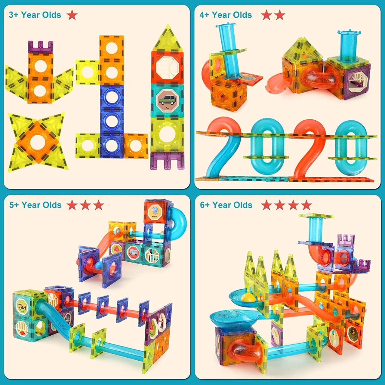 Light Magnetic Building Blocks (49Pcs)