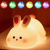 Cute Littale Rabbit Silicone Night Lamp