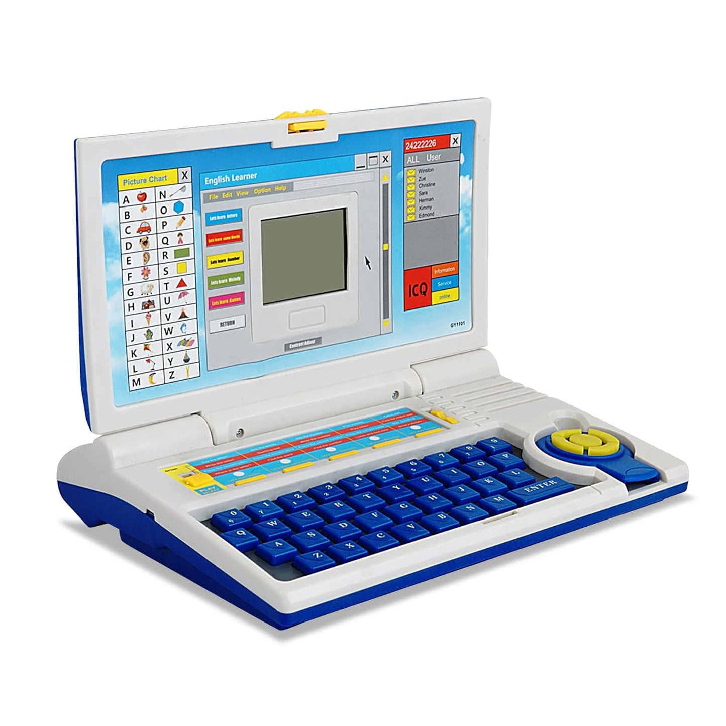 Educational Kids Learning Laptop Toy With Mouse – 20 Activities