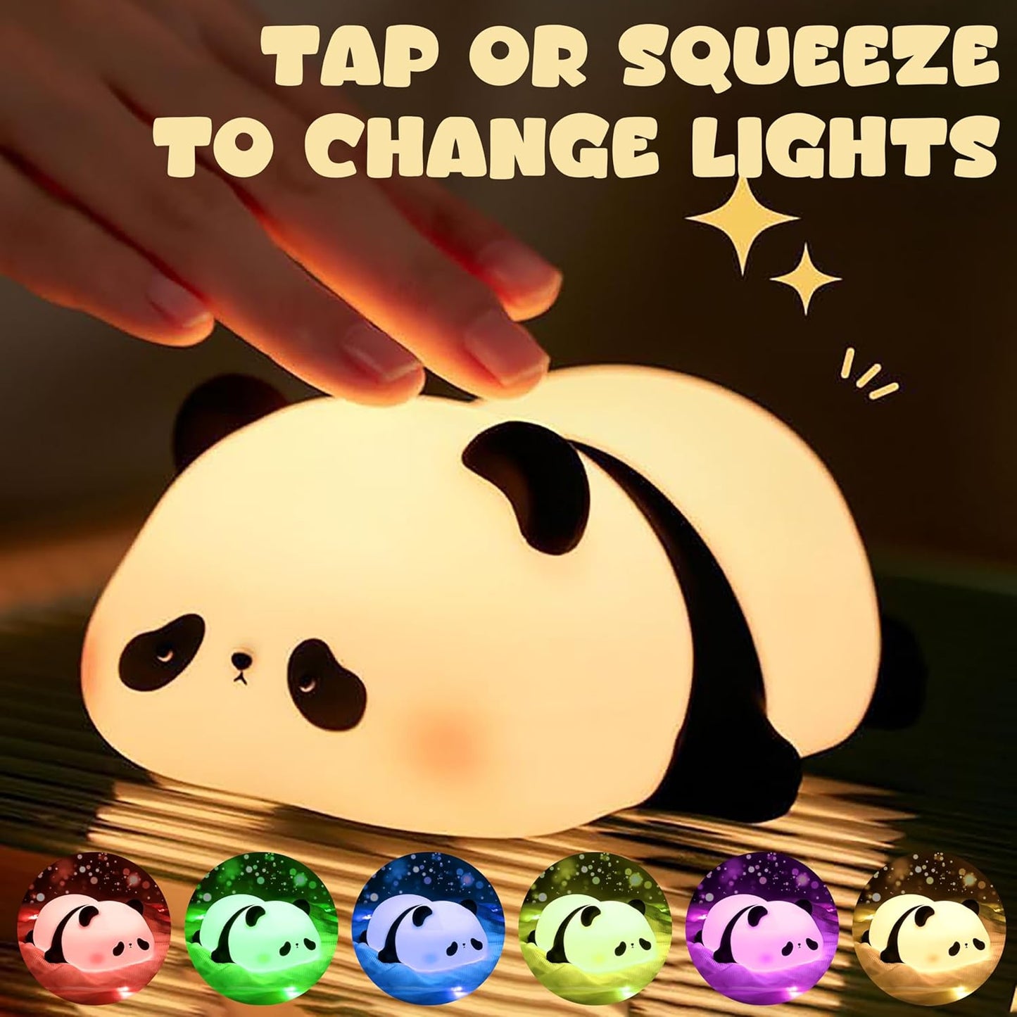 Cute Panda Silicone Night Lamp