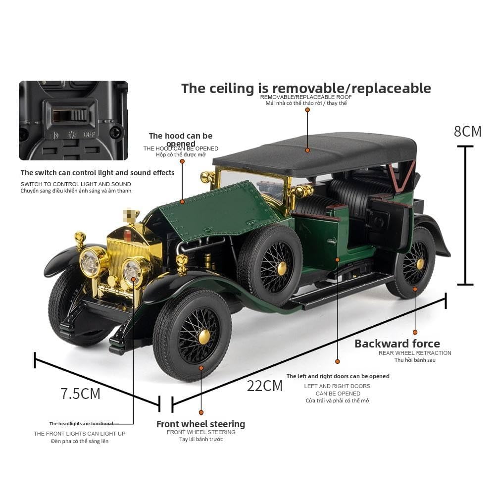 Rolls Royce Phantom 1925 Vintage Toy Car Model