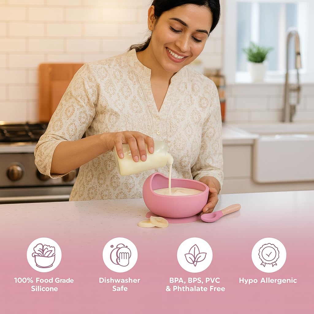 Silicone Baby Bowl & Spoon Set