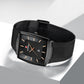 Reward Men's Rectangular Mesh Quartz Watch Black
