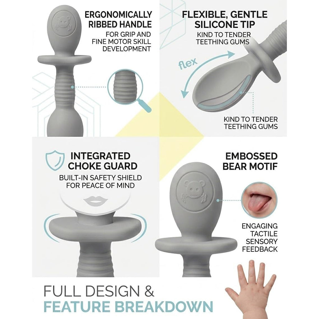 Baby Silicone Spoon & Fork Set