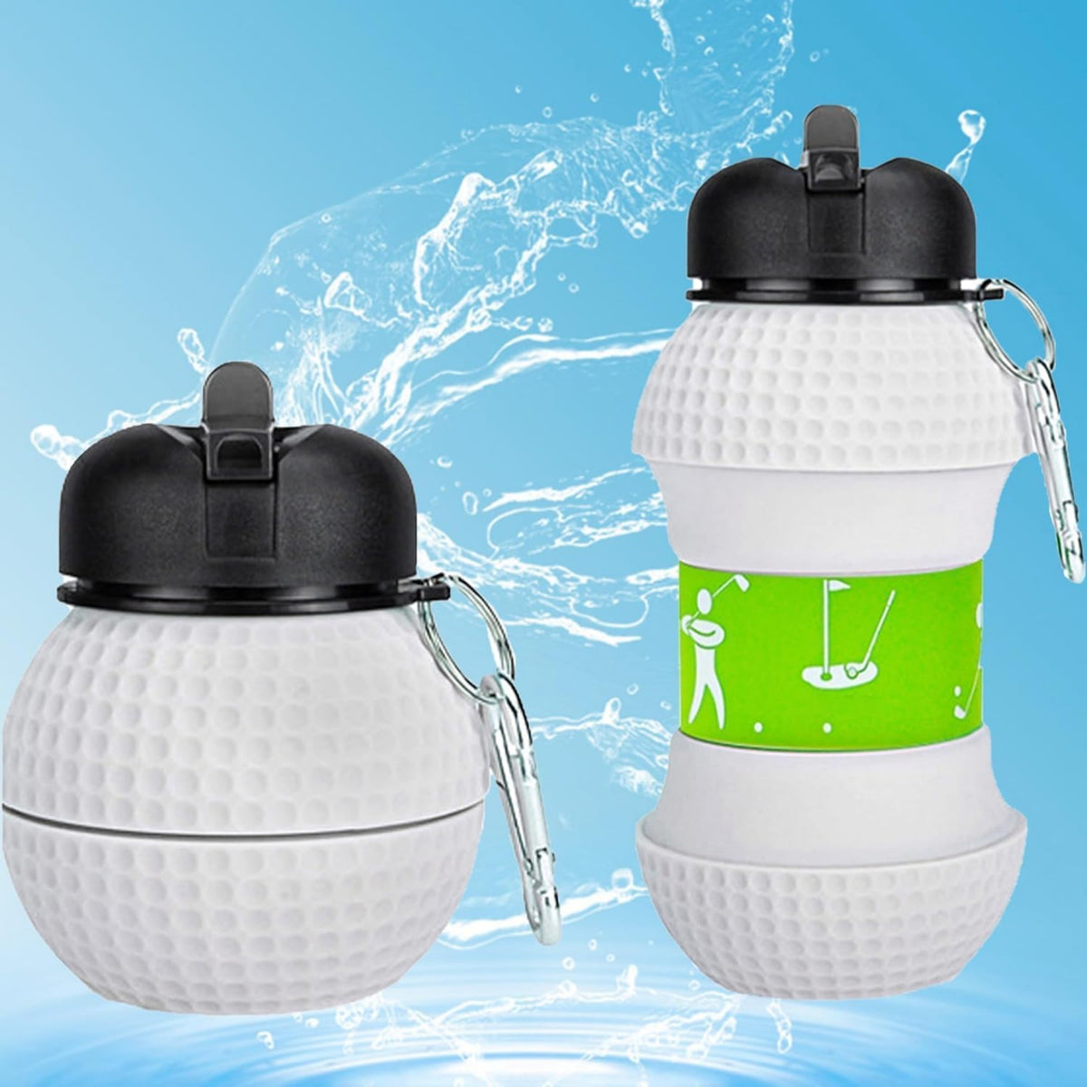 Golf Ball Fordable Sports Water Bottle
