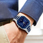 Reward Prime Men's Analog Quartz Watch – Silver & Blue
