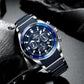 Reward VIP Luxury Chronograph Men’s Quartz Watch – Blue Dial Edition