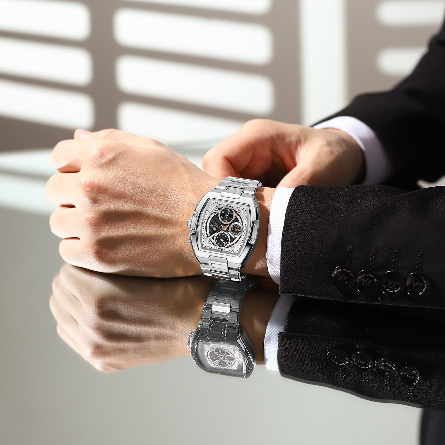 Reward Men's Business Quartz Watch – Silver