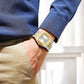 Reward Prime Men's Analog Quartz Watch – Golden & Silver