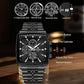 Reward Black Multi-Function Men's Square Quartz Watch
