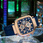 Reward VIP Analog Blue Square Dial Men's Watch