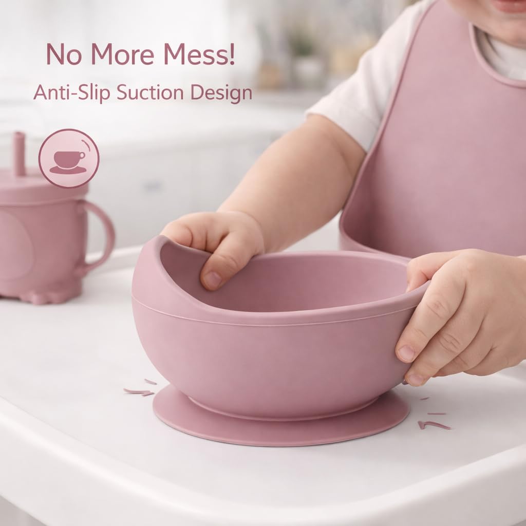 6Pcs Silicone Baby Feeding Set