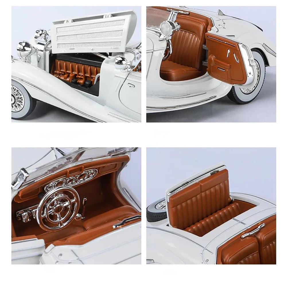 Mercedes-Benz 500K Diecast Pull-Back Toy Car