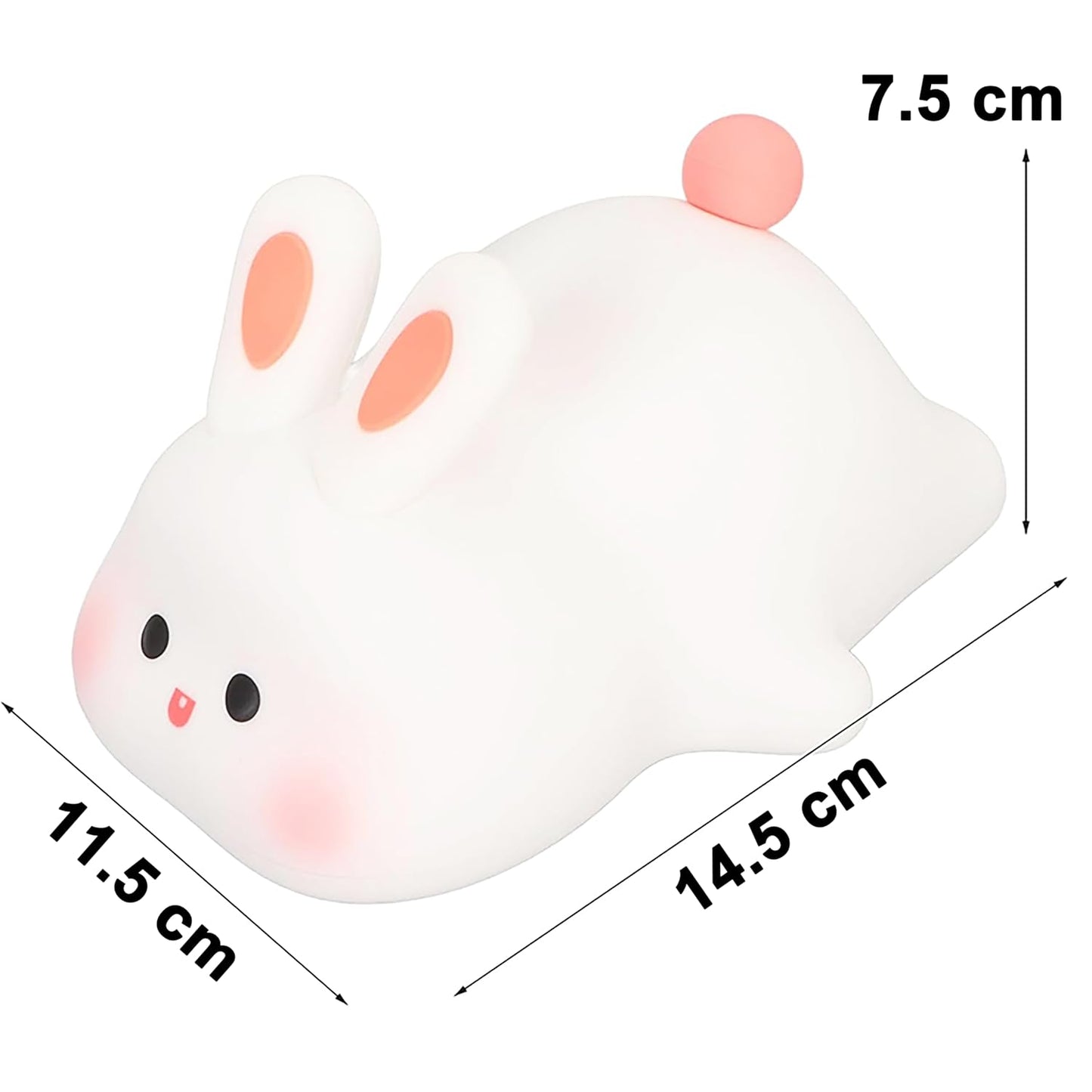 Cute Littale Rabbit Silicone Night Lamp