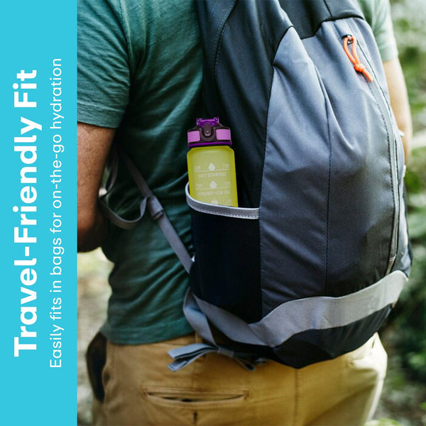 Motivational Water Bottle With Time Marker