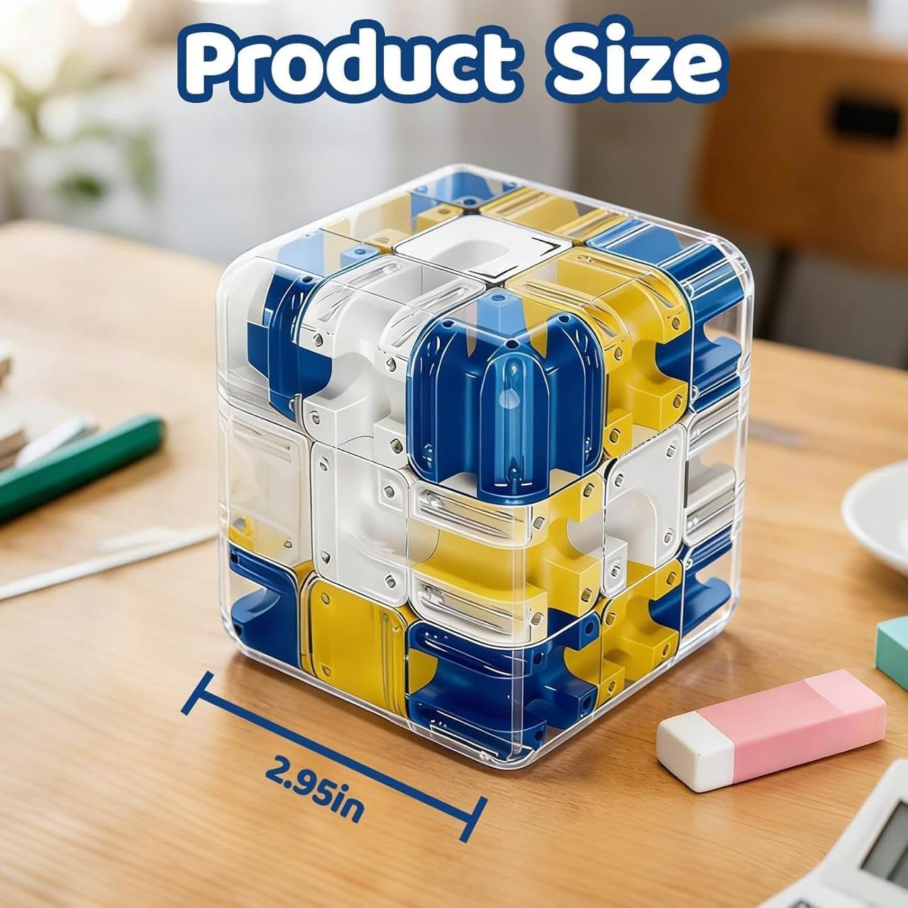 Ball Rolling Cube 3D Maze Puzzle