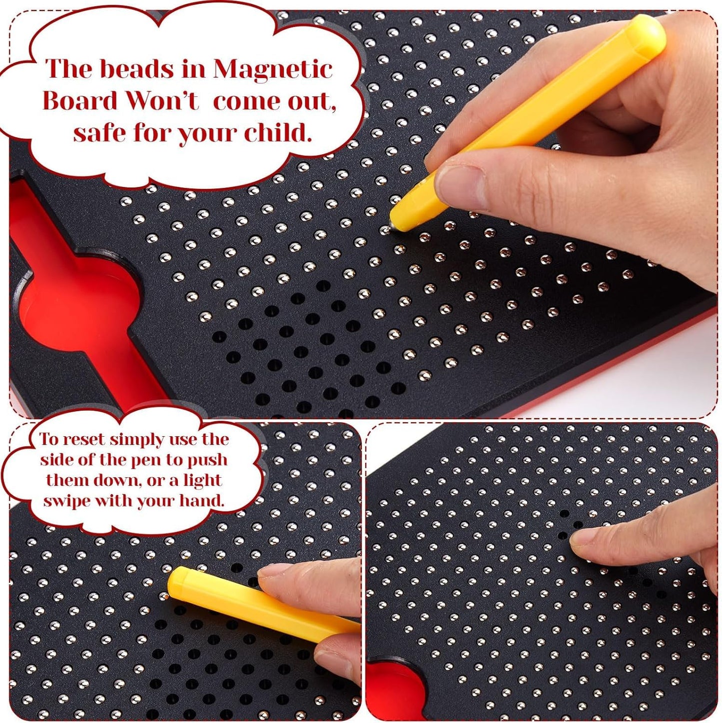 Magnetic Erasable Doodle Writing Pad For Kids