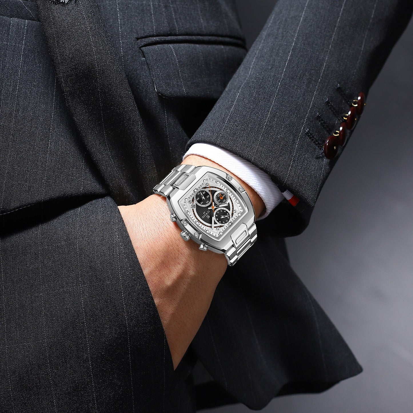 Reward Men's Business Quartz Watch – Silver