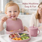 6Pcs Silicone Baby Feeding Set