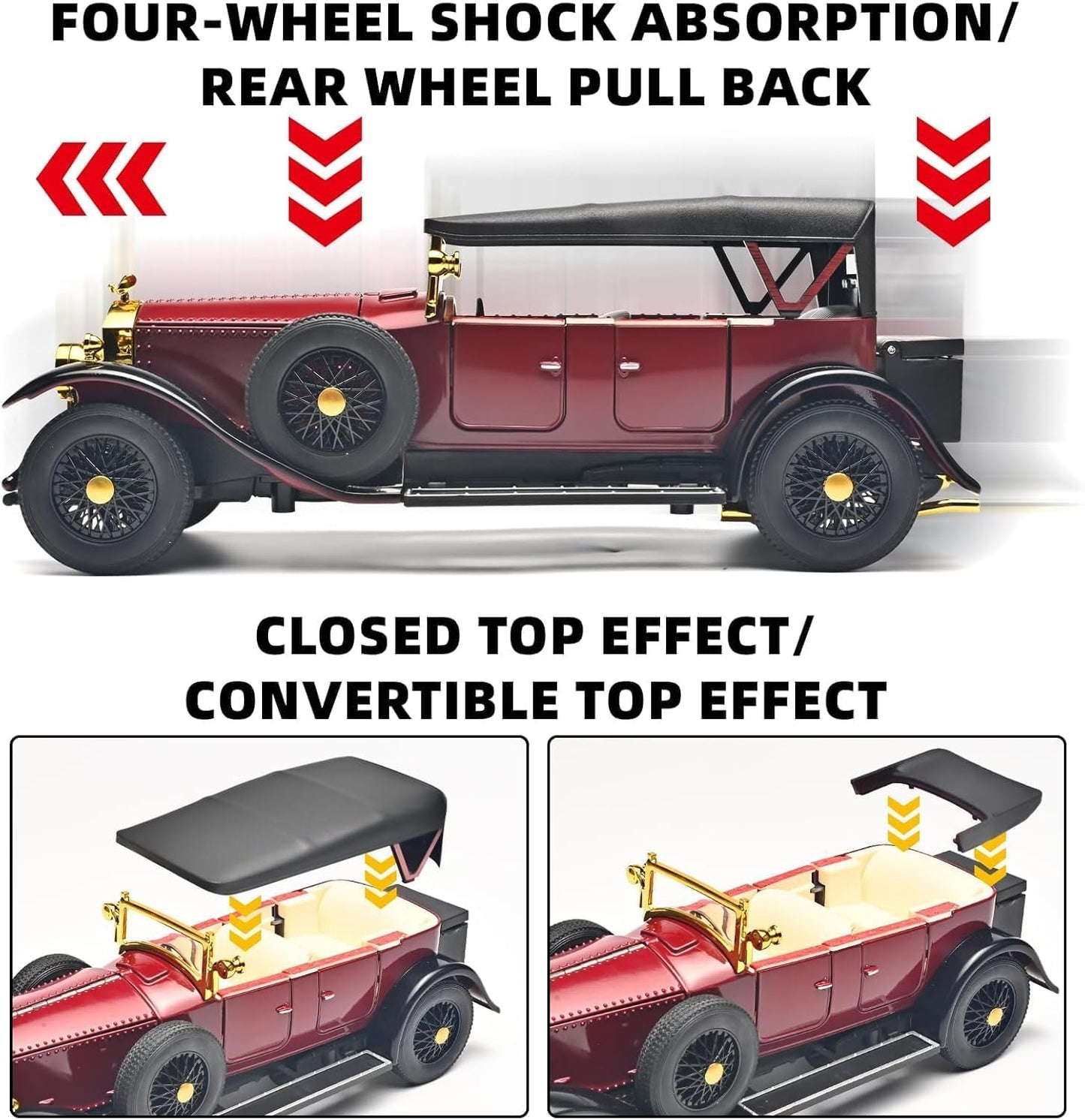 Rolls Royce Phantom 1925 Vintage Toy Car Model