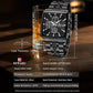 Reward Black Multi-Function Men's Square Quartz Watch