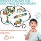 Magnetic Tiles Building Blocks with LED Lights (75Pcs)