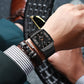 Reward Men's Rectangular Mesh Quartz Watch Black