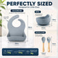 Silicone Baby Feeding Set With Bowl & Spoon