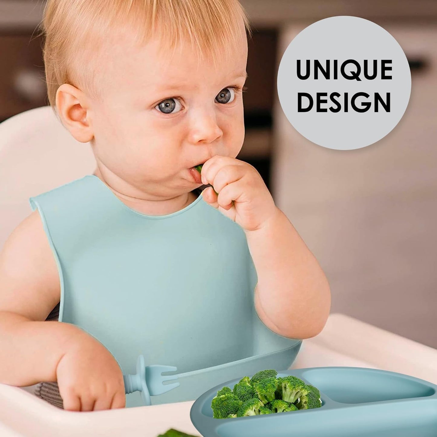 Silicone Baby Feeding Set 8 Pcs