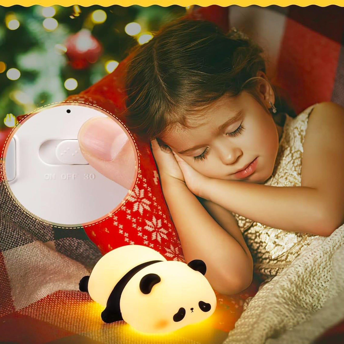 Cute Panda Silicone Night Lamp